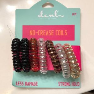 No Crease Coils ponytail holder.